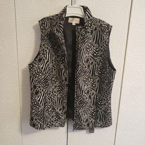 Black and White pattern vest
